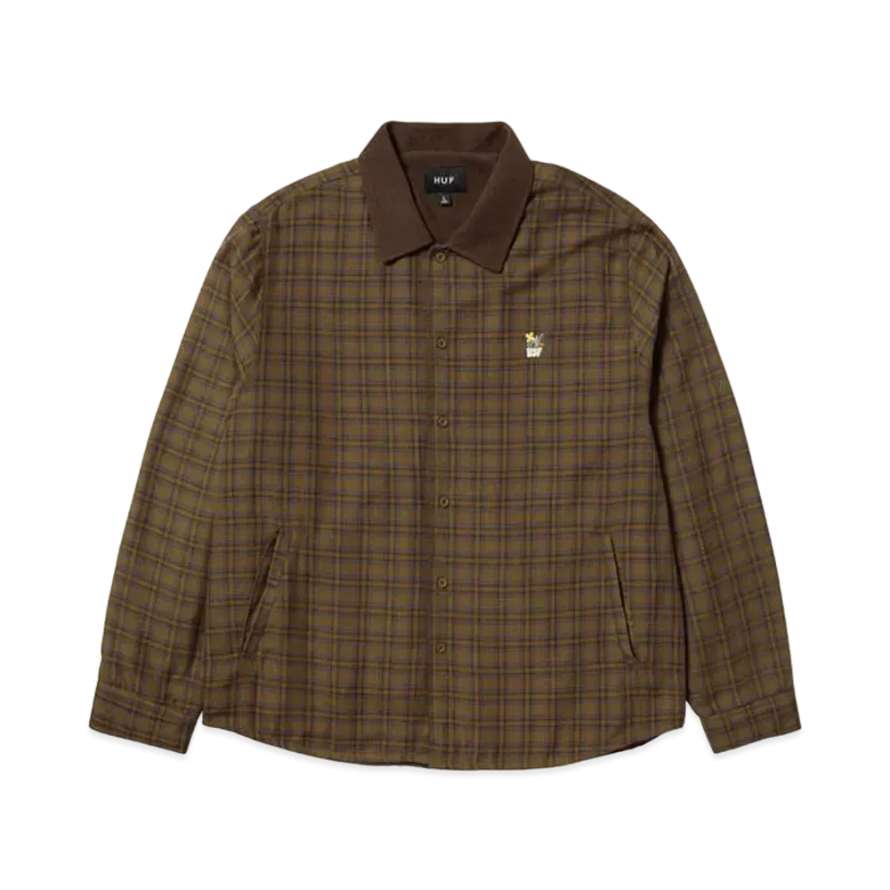 HUF Weston Fleece Lined Shacket "Espresso"