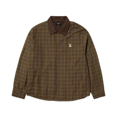 HUF Weston Fleece Lined Shacket "Espresso"