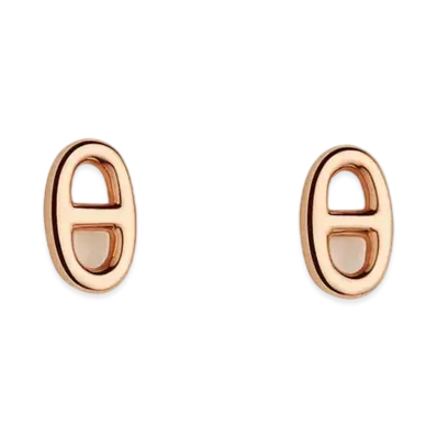 Hermes Farandole Earrings Very Small Model "Rose Gold"