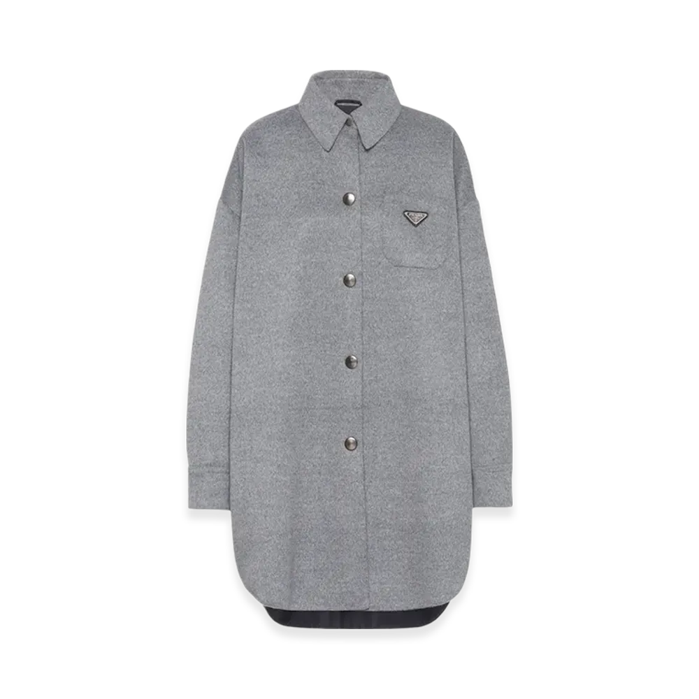 PRADA Women's Cashgora Coat "Grey"