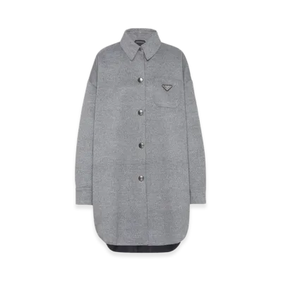 PRADA Women's Cashgora Coat "Grey"