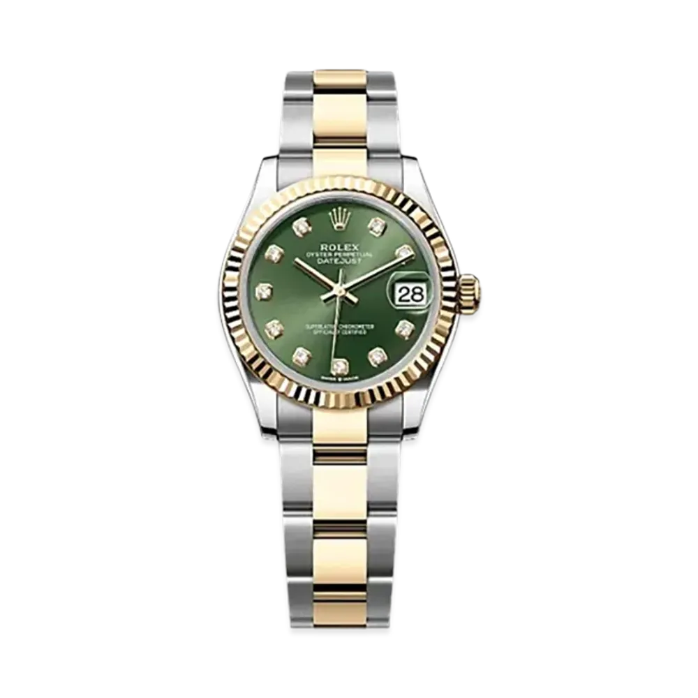 ROLEX Datejust 31mm Oystersteel & Yellow Gold 278273 "Olive Green"