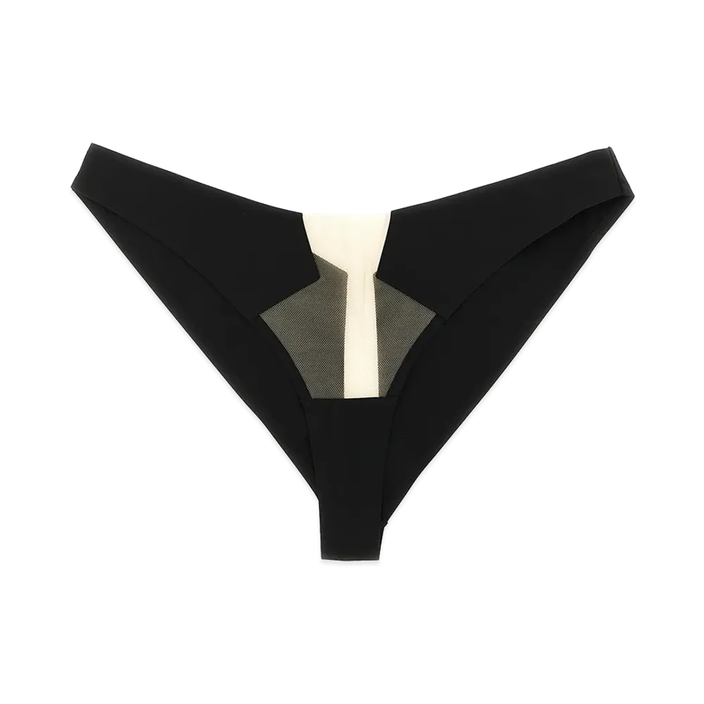 Rick Owens Women's X Livy 'Block Line' Briefs "Black"