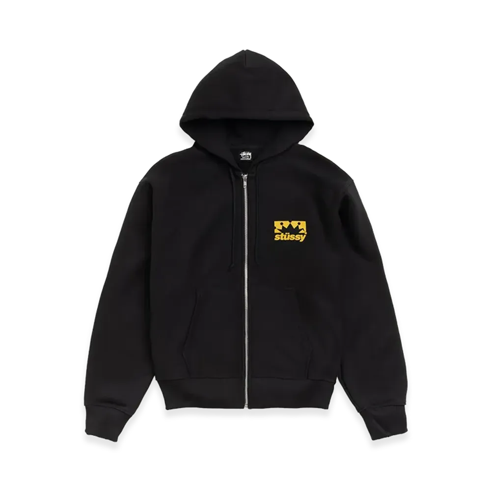 Stussy Box Crown Zip Hoodie "Black"
