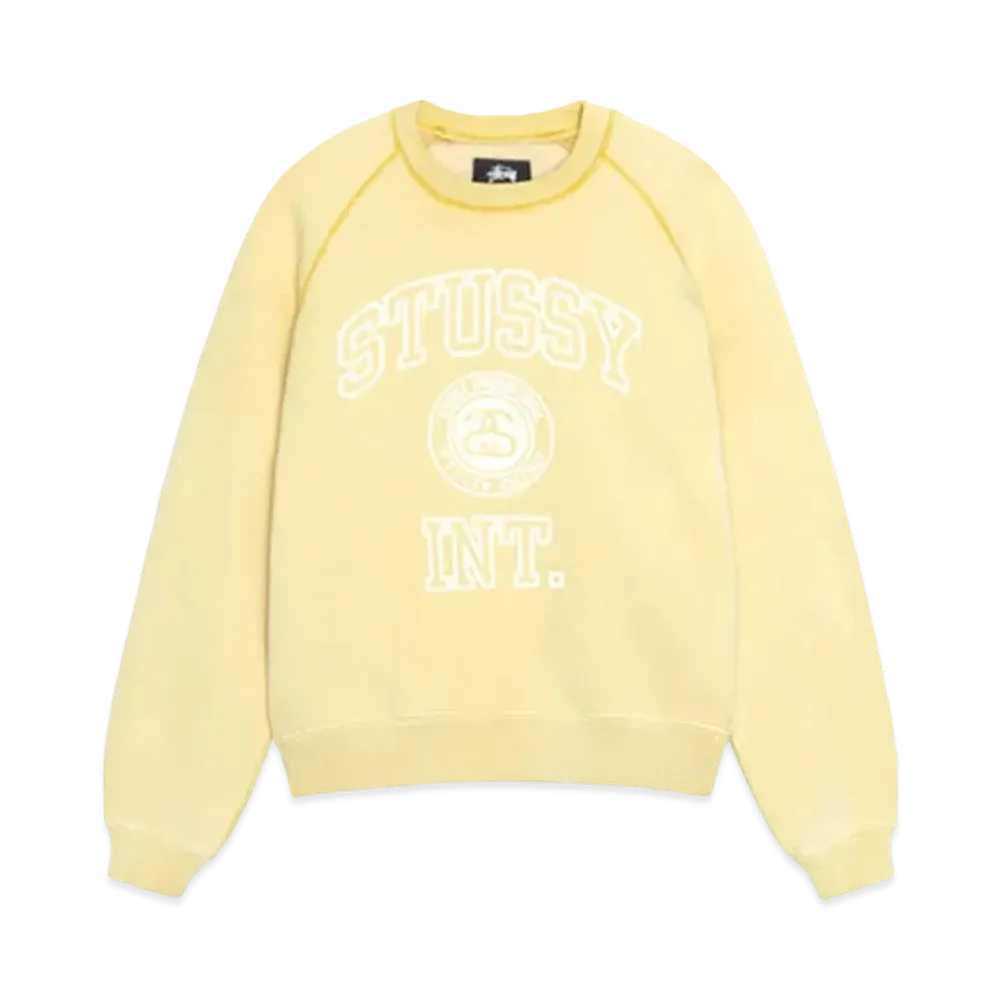 Stussy Overlock Varsity Raglan Crew "Honey"