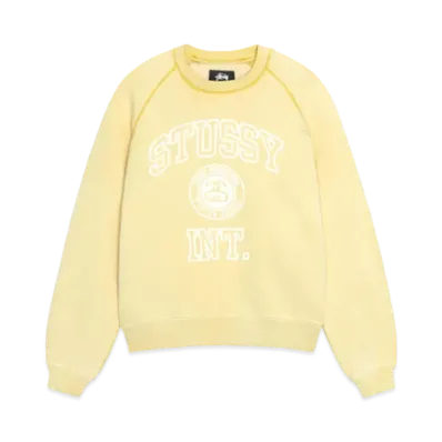 Stussy Overlock Varsity Raglan Crew "Honey"