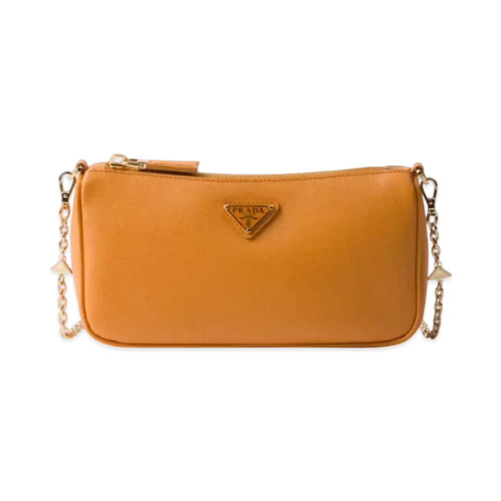 PRADA Saffiano Leather Mini-Bag "Mustard Yellow"