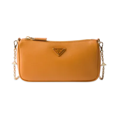 PRADA Saffiano Leather Mini-Bag "Mustard Yellow"