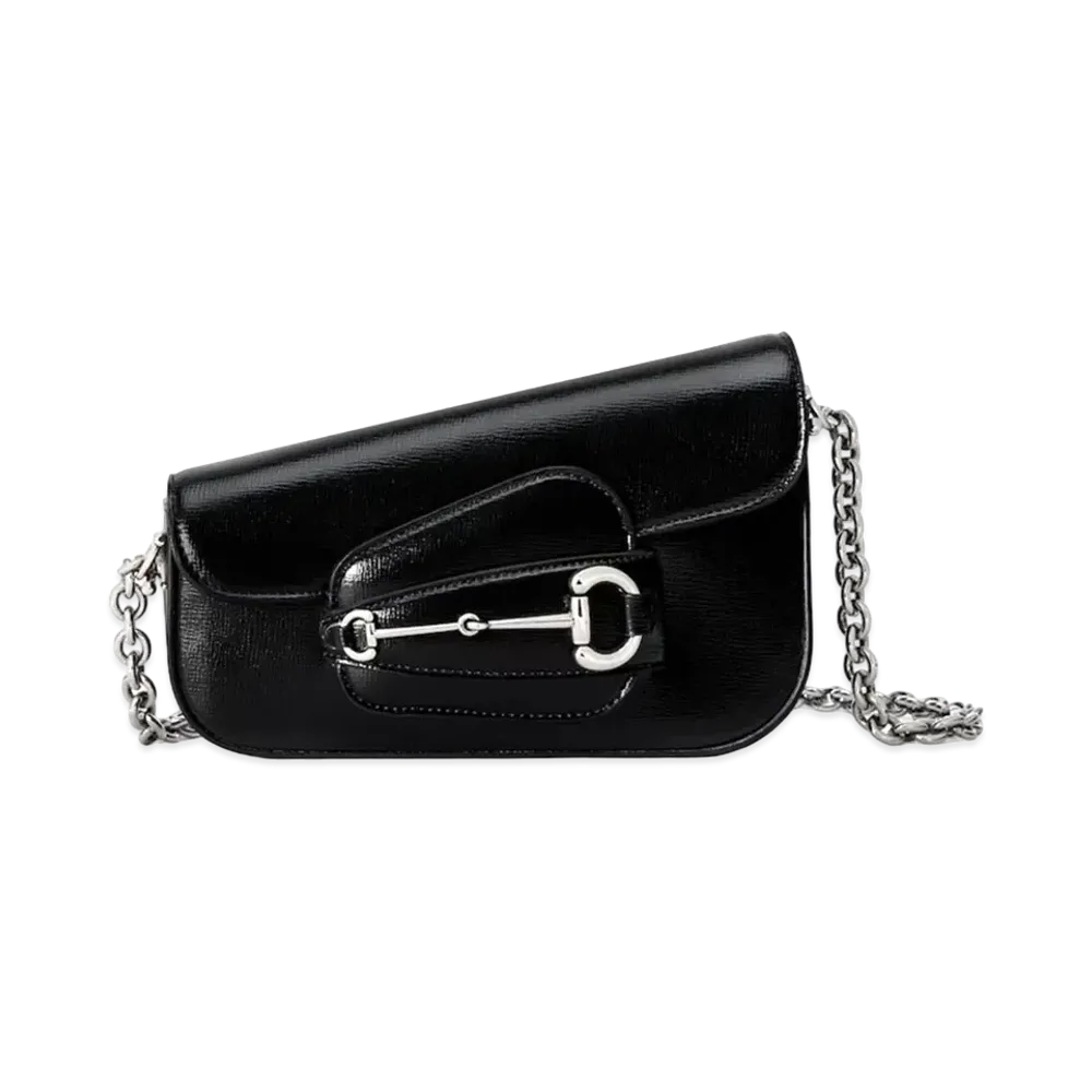 GUCCI Horsebit 1955 Mini Shoulder Bag "Black"