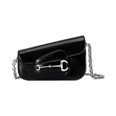 GUCCI Horsebit 1955 Mini Shoulder Bag "Black"