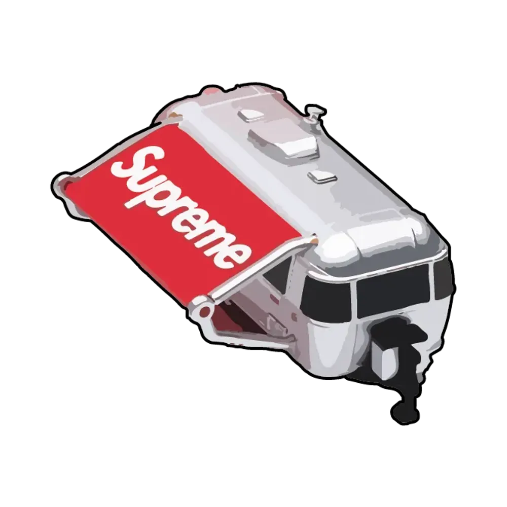 Supreme x Bandai Gashapon Machine / Airstream Travel Trailer "Silver"