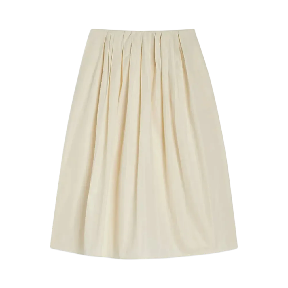 Jil Sander Women's Pleated Skirt "Pale Clay"