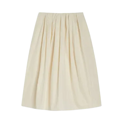 Jil Sander Women's Pleated Skirt "Pale Clay"