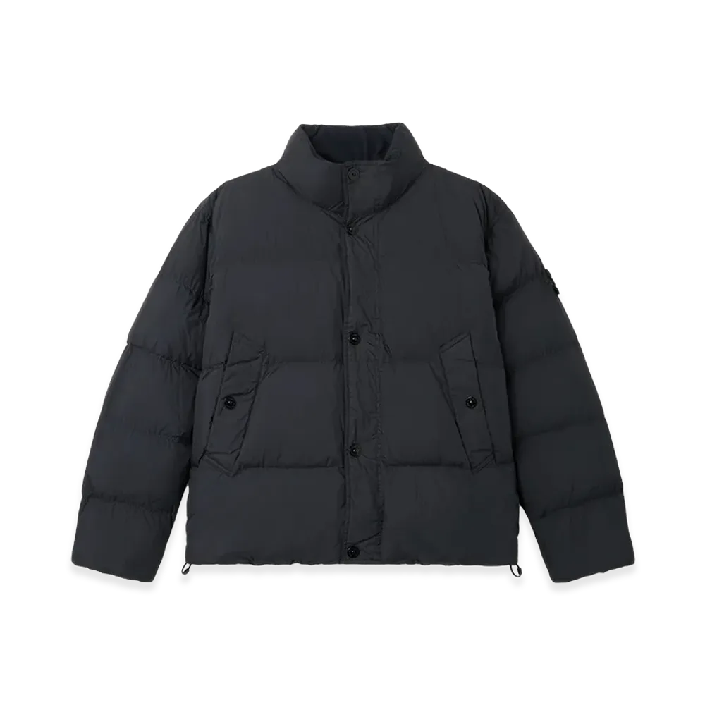 Stone Island Crinkle Reps NY Short Down Jacket "Black"