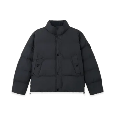 Stone Island Crinkle Reps NY Short Down Jacket "Black"