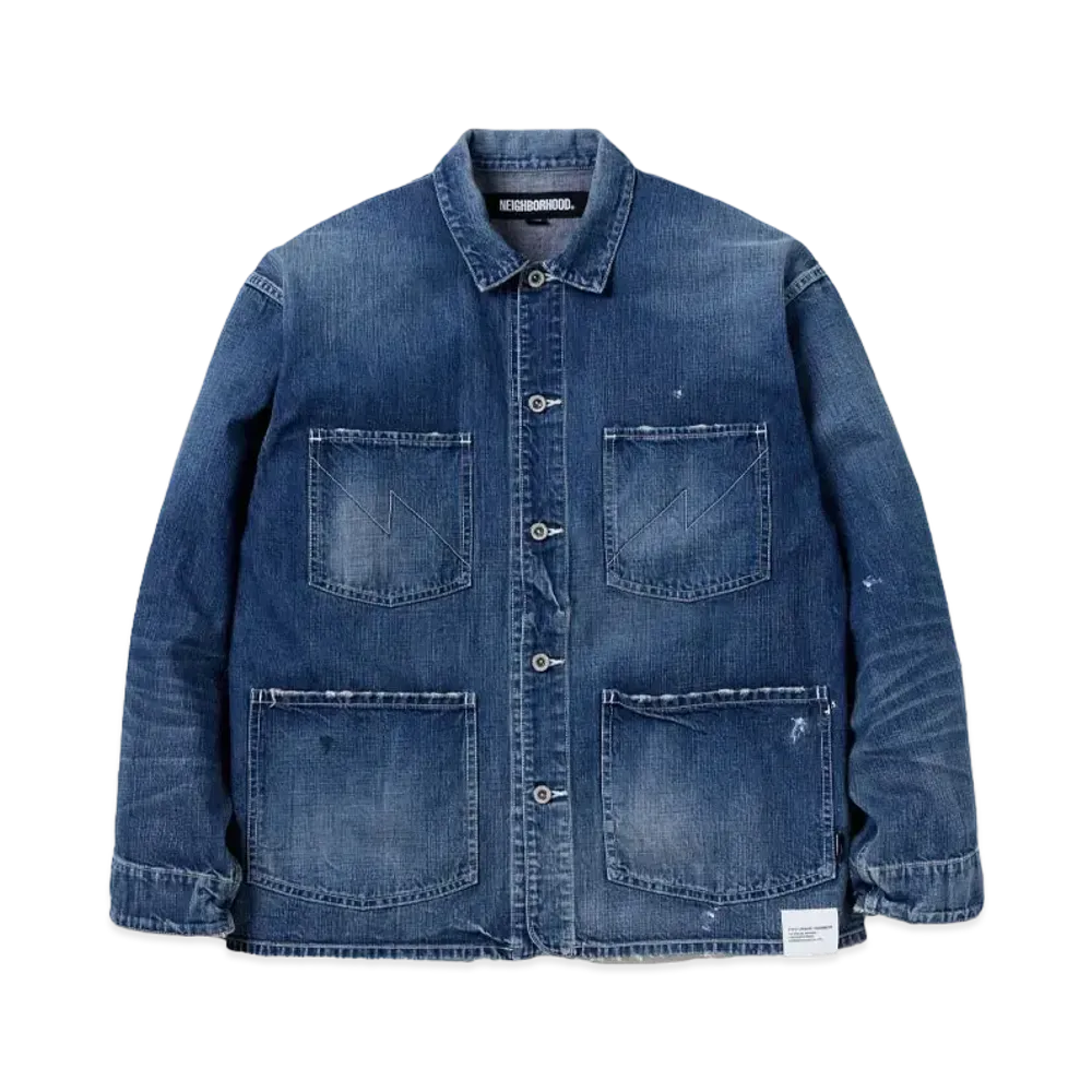 NEIGHBORHOOD Washed Coverall Jacket "Indigo"
