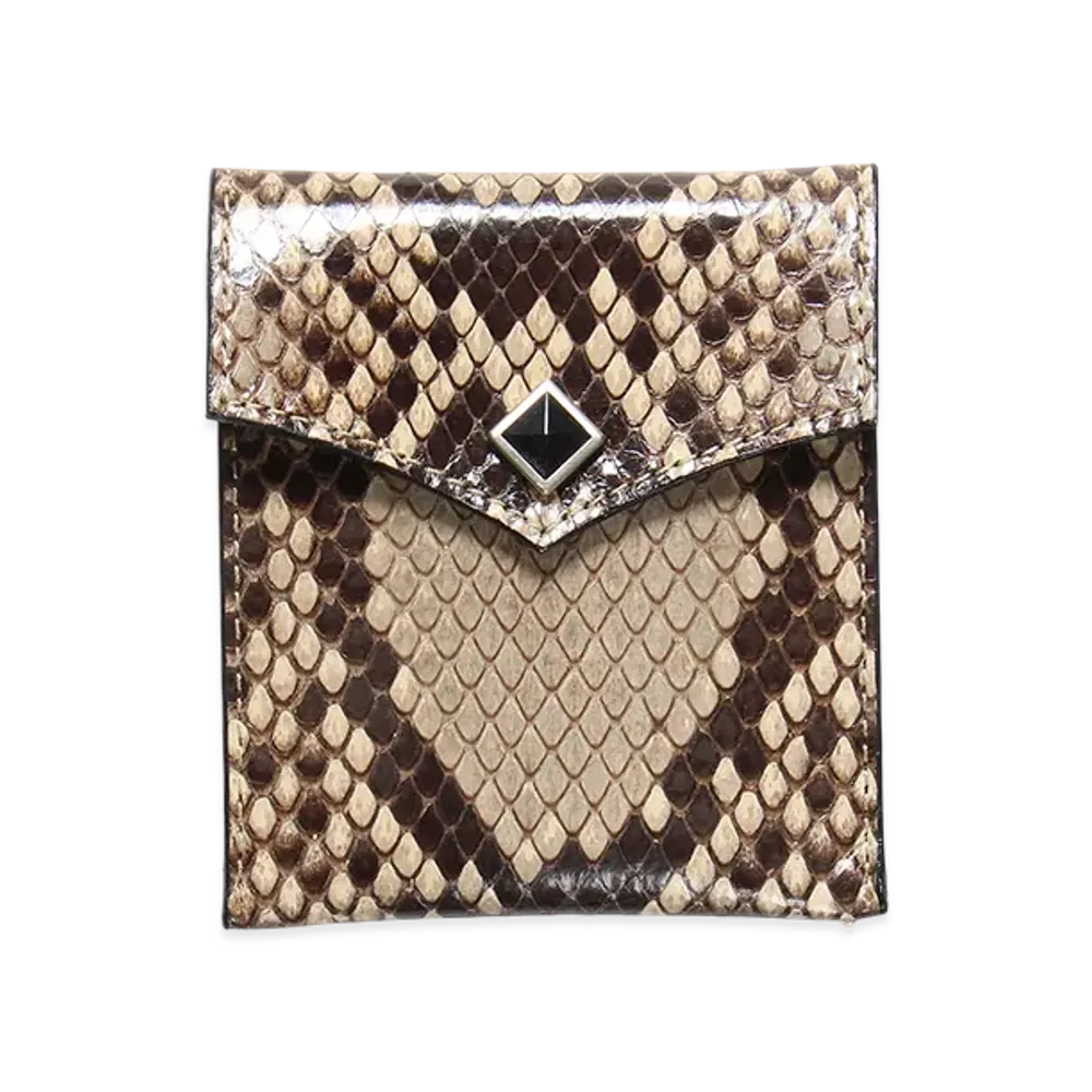 WACKO MARIA Python Letaher Portable Ashtray "Beige"