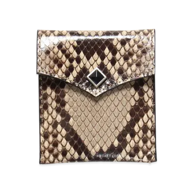 WACKO MARIA Python Letaher Portable Ashtray "Beige"