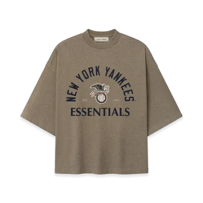 FEAR OF GOD ESSENTIALS Yankees American League Merch Tee "Homestead Heather"