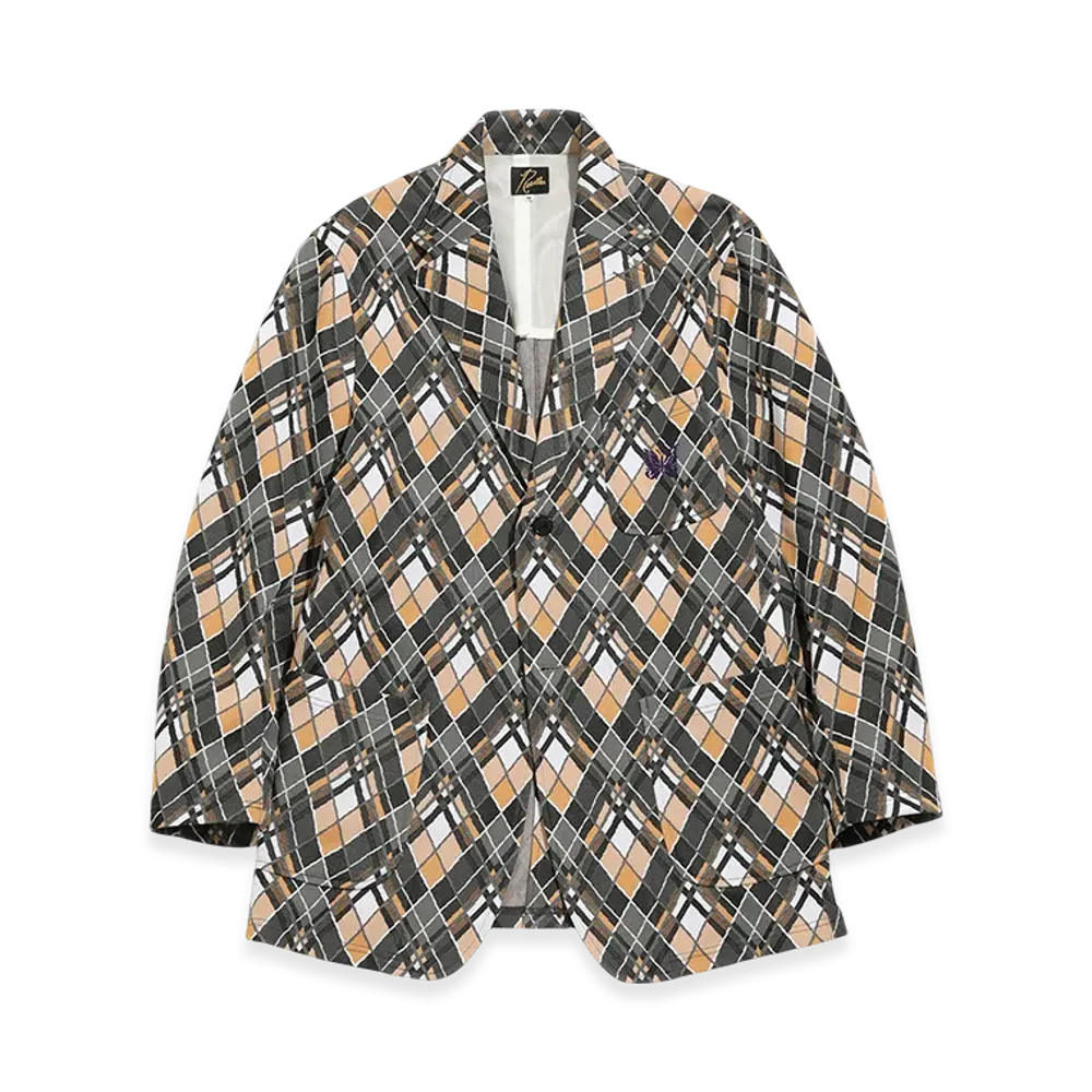 NEEDLES 2B Plaid Jacket - Poly JQ. "Bias Plaid"