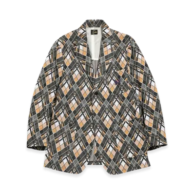 NEEDLES 2B Plaid Jacket - Poly JQ. "Bias Plaid"
