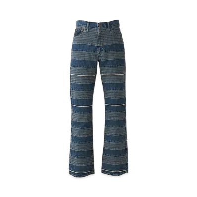 HYSTERIC GLAMOUR Scratch Flare Denim Pants "Light Indigo Blue"