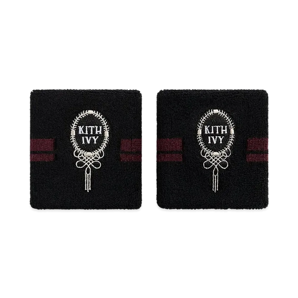 Kith Ivy For Wilson Terry Stripe Wristbands "Black"
