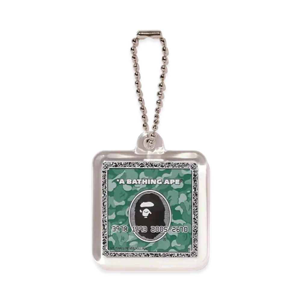 A BATHING APE Bape Card Keychain Bapec "Green"