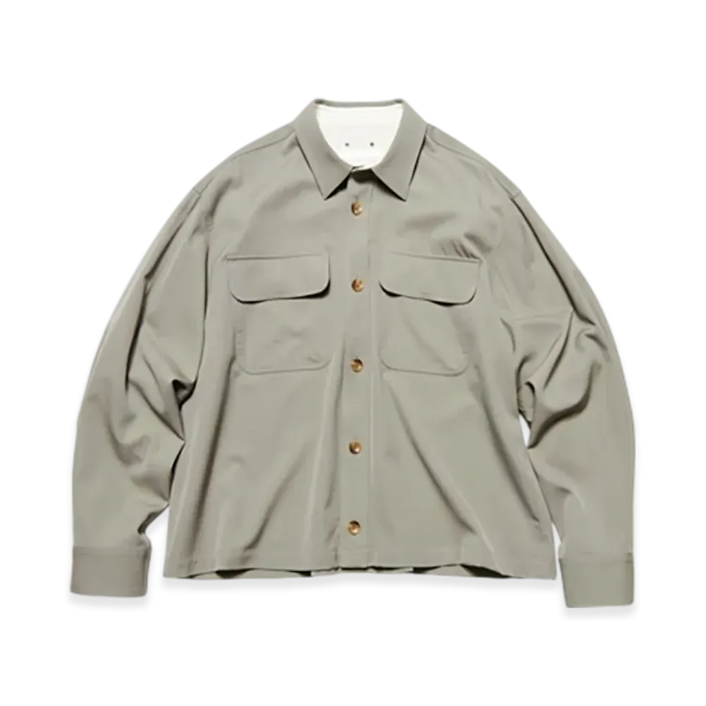 SOPHNET. Washer Wool CPO Shirt "Khaki"