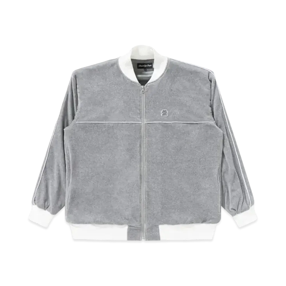 Black Eye Patch OG Label Piping Velour Track Jacket "Gray"