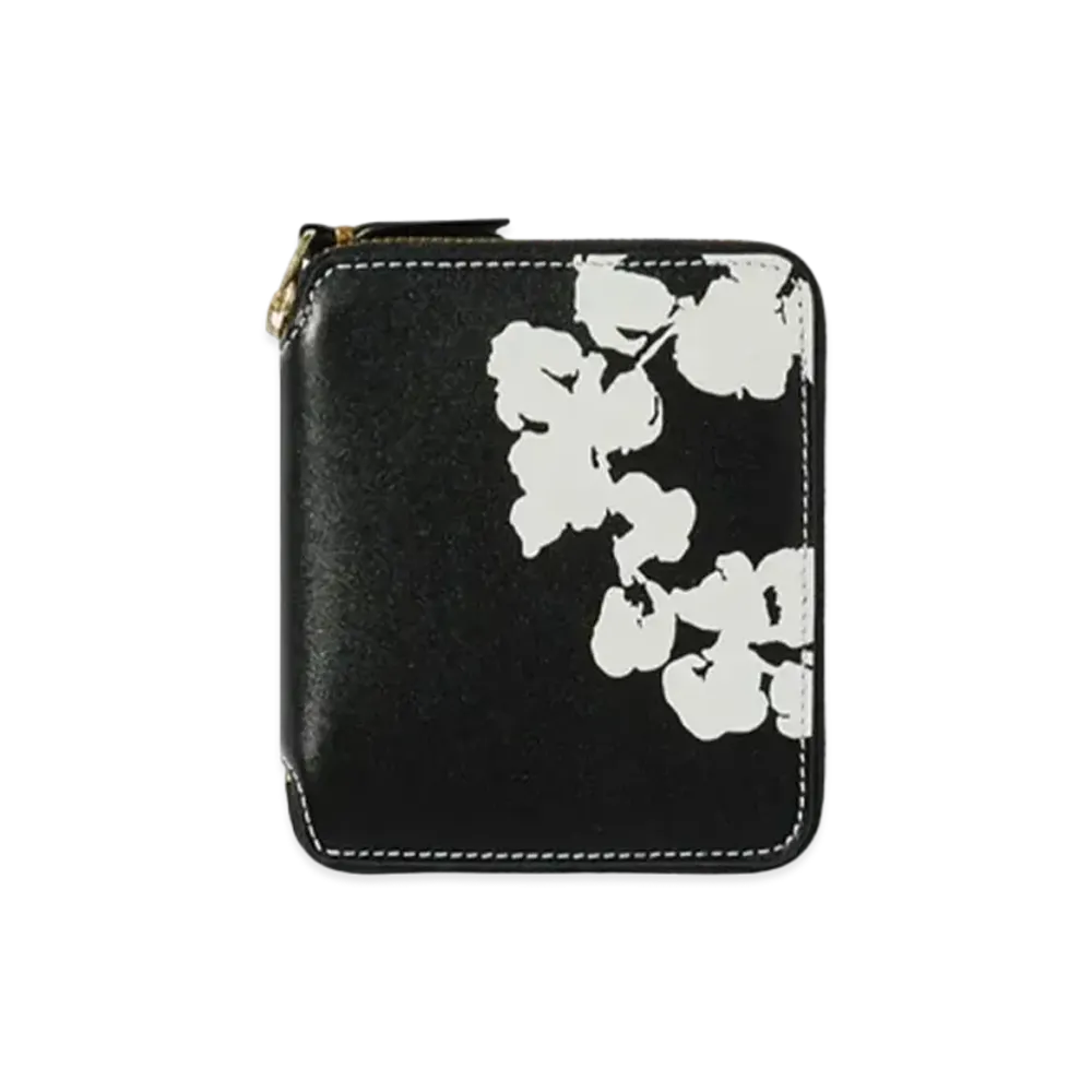 DENIM TEARS x CDG Wreath Full Zip Around Wallet "Black"