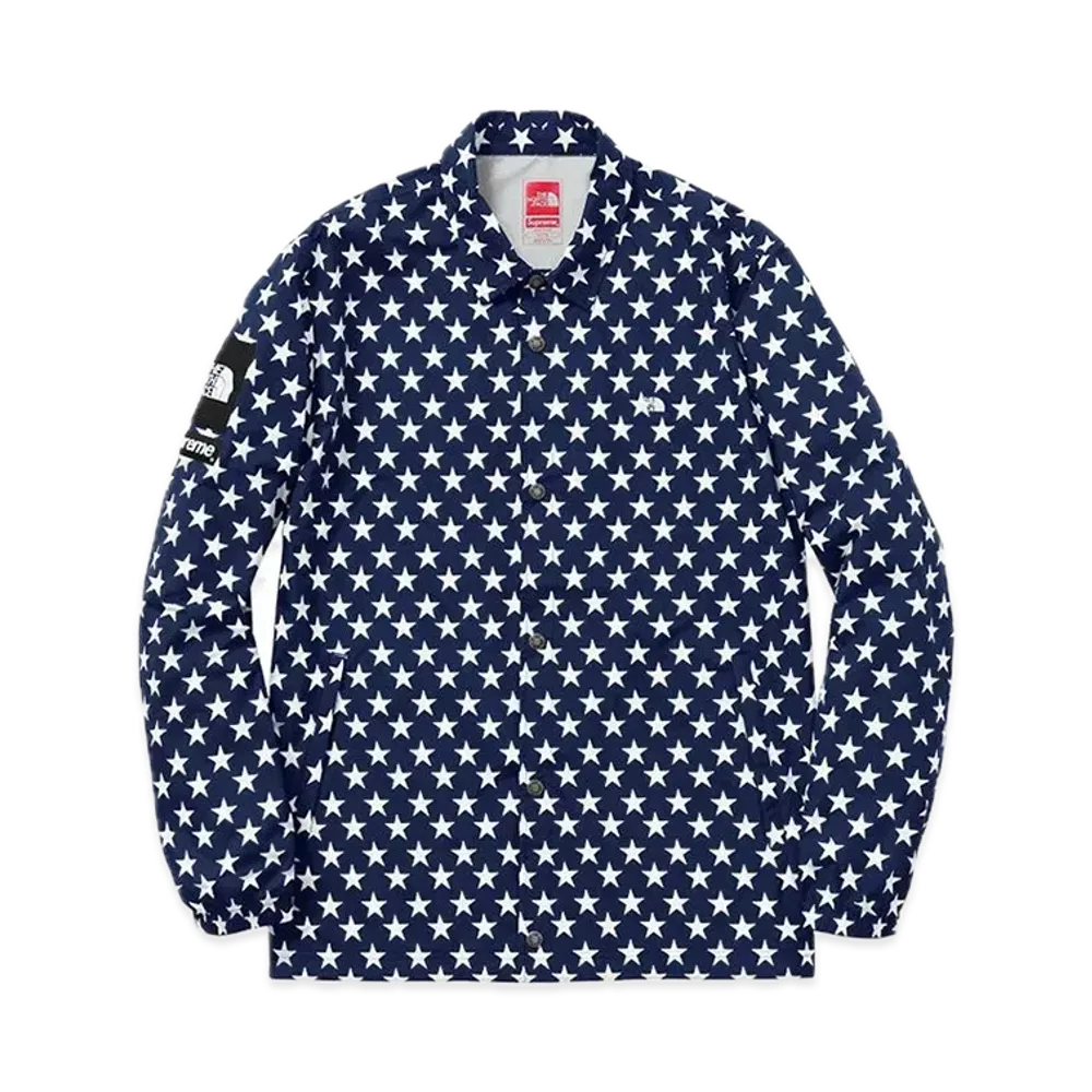 Supreme x The North Face 2015SS Packable Waterproof Coaches Jacket "Navy"