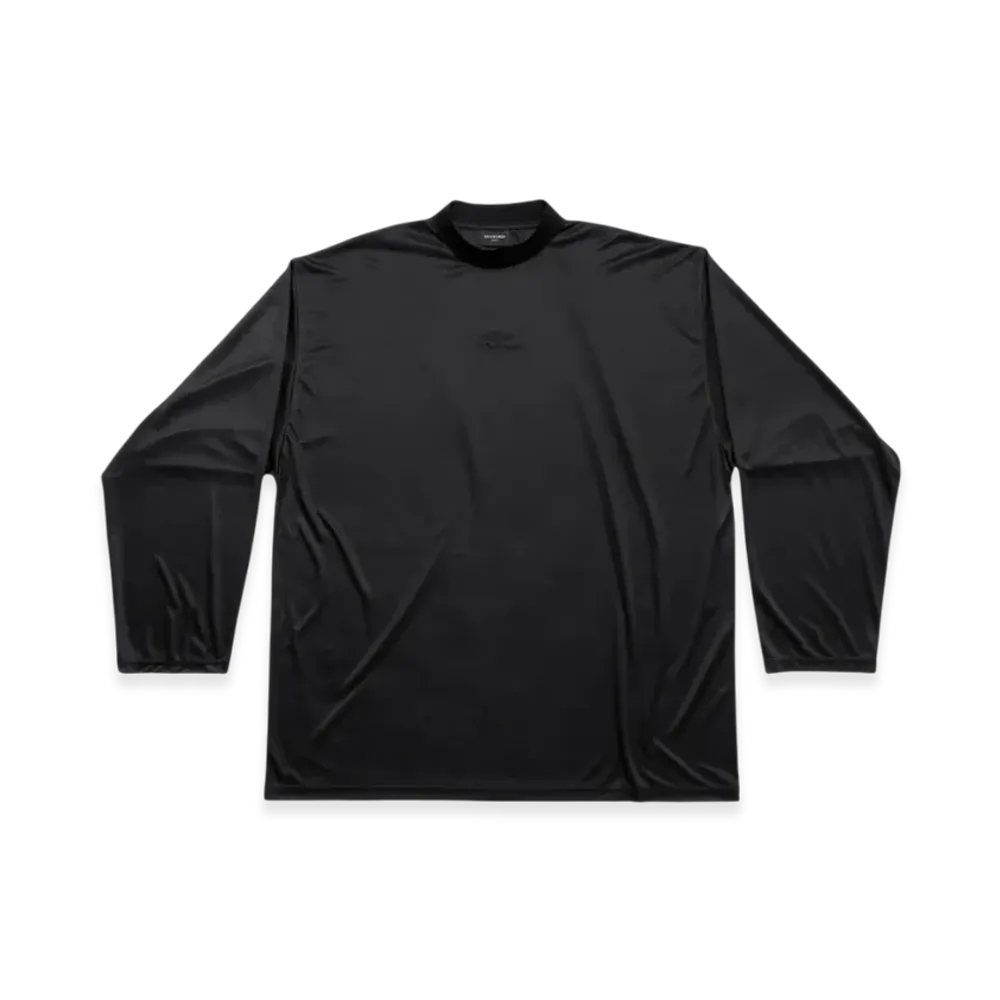 BALENCIAGA 3b Sports Icon Long Sleeve T-Shirt Oversized "Black"