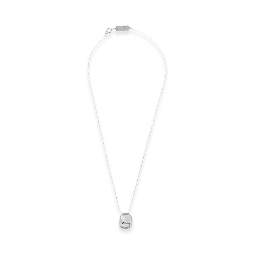 MM6 Maison Margiela Anello Chevalière' Necklace "Silver"