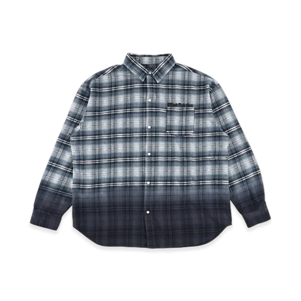 WIND AND SEA Gradation Flannel Shirt "Blue"