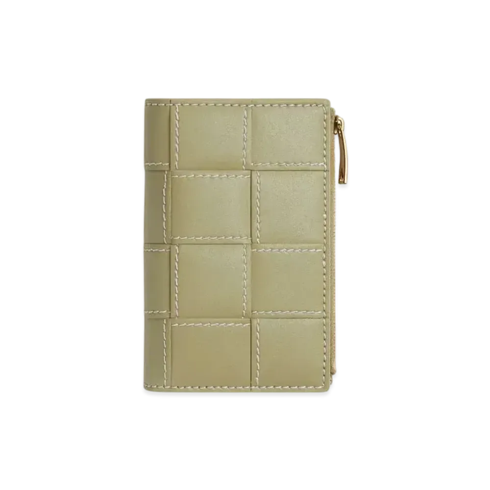 Bottega Veneta Cassette Medium Bi-Fold Wallet Japan Exclusive "Travertine/Natural"