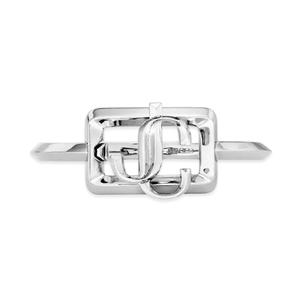 Jimmy Choo Square JC Cuff Bracelet "Silver"