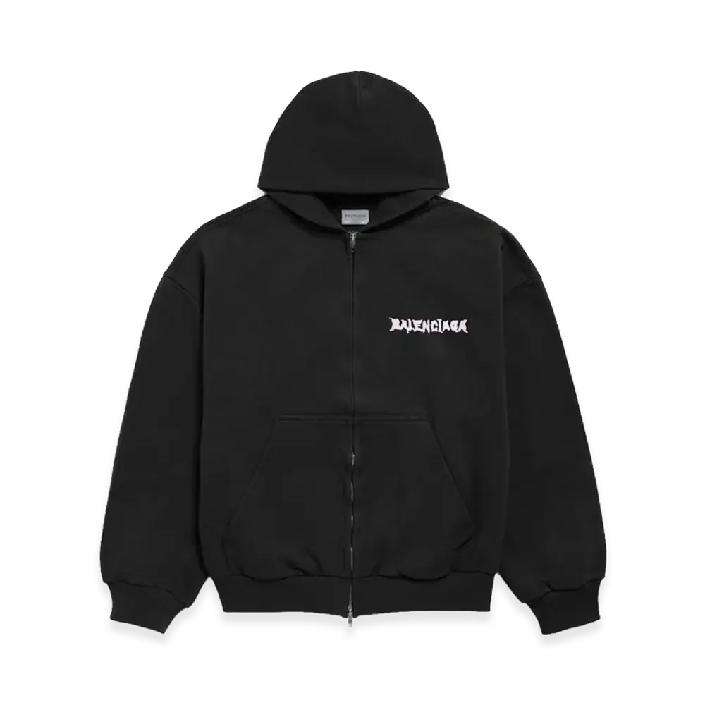 BALENCIAGA DIY Balenciaga Back Zip-Up Hoodie Regular Fit "Black"