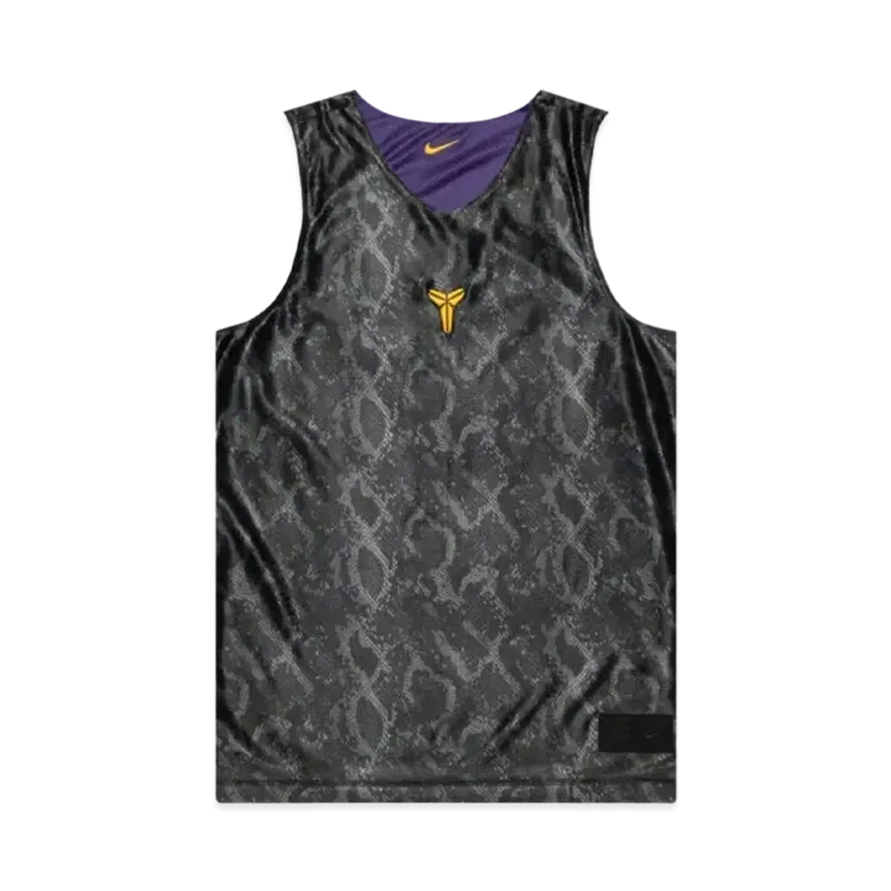 Nike Kobe Men's Dri-FIT Standard Issue Reversible Basketball Jersey "Black/Field Purple/Amarillo"