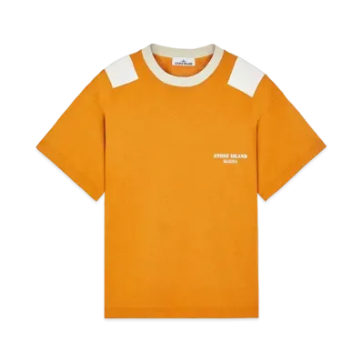 Stone Island 223X3 Marina Crew Neck T-Shirt "Reddish Brown"