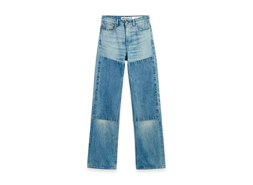 OUR LEGACY Women's Boot Cut "Patched Saddle Repair Wash"