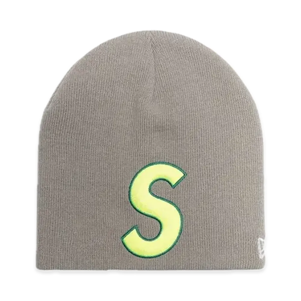 Supreme New Era S Logo Beanie "Grey" (23SS)