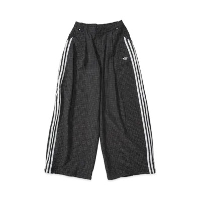 adidas Women's Plaid Trousers Loose Pants "Grey Three"