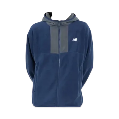 New Balance Fleece Full Zip Hoodie "NB Navy"
