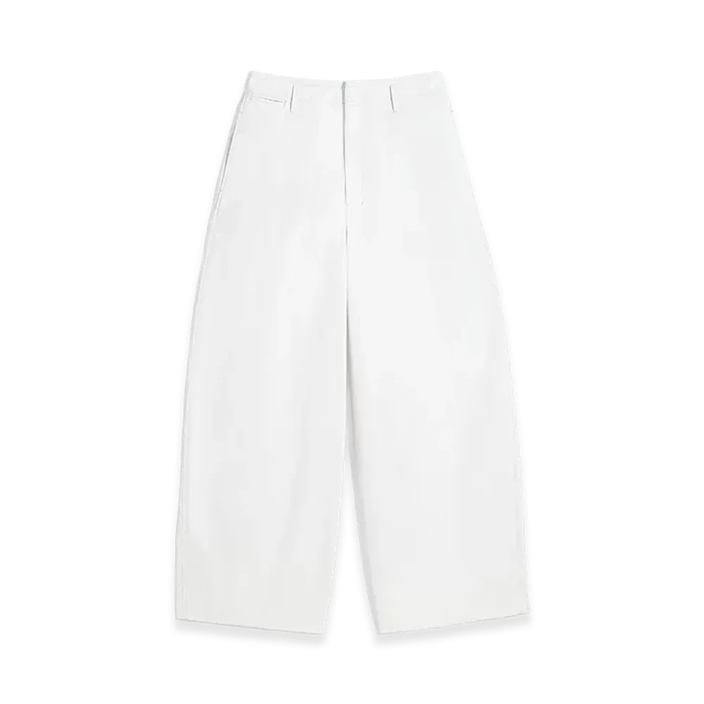 LEMAIRE Women's Cotton Twill Large Chinos "Rice Powder"