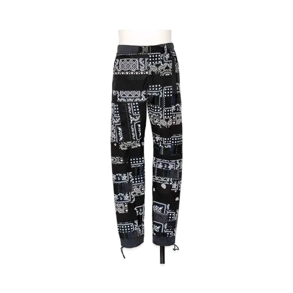 sacai Hank Willis Thomas / Archive Print Mix Pants "Black Multi"