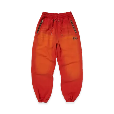 THUG CLUB TC Two Tone Washed Jogger Pants "Red"