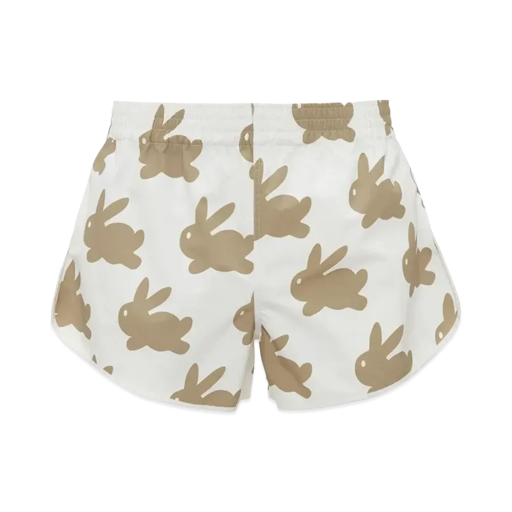 JW ANDERSON All Over Bunny Running Shorts "White/Ivory"