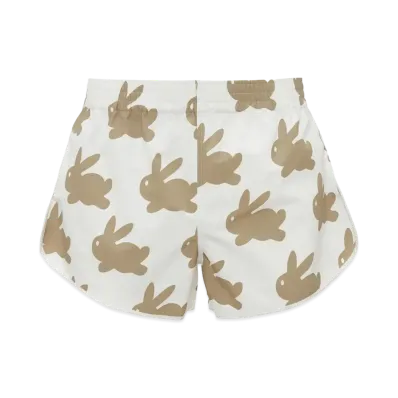 JW ANDERSON All Over Bunny Running Shorts "White/Ivory"