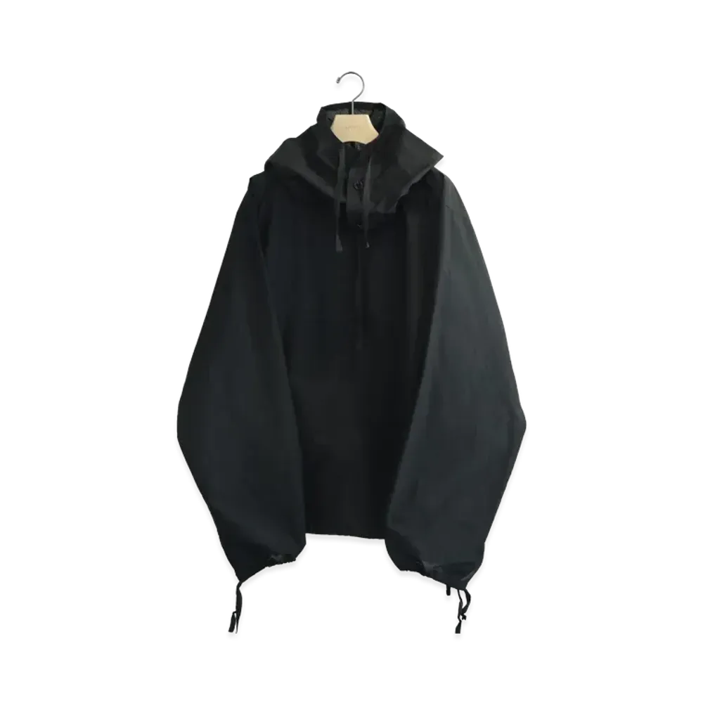 COMOLI Ripstop Smock Parka "Black"